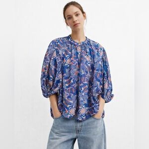 Chufy Gone Jammin Collection Balloon Sleeve Blouse XS